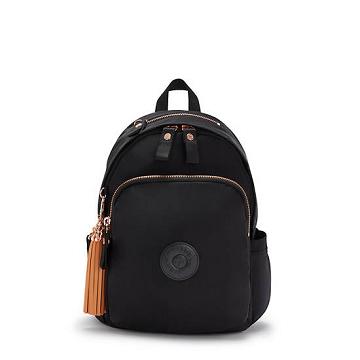 Kipling Delia Klassieke Rugzak Zwart Roze | BE 1553TC